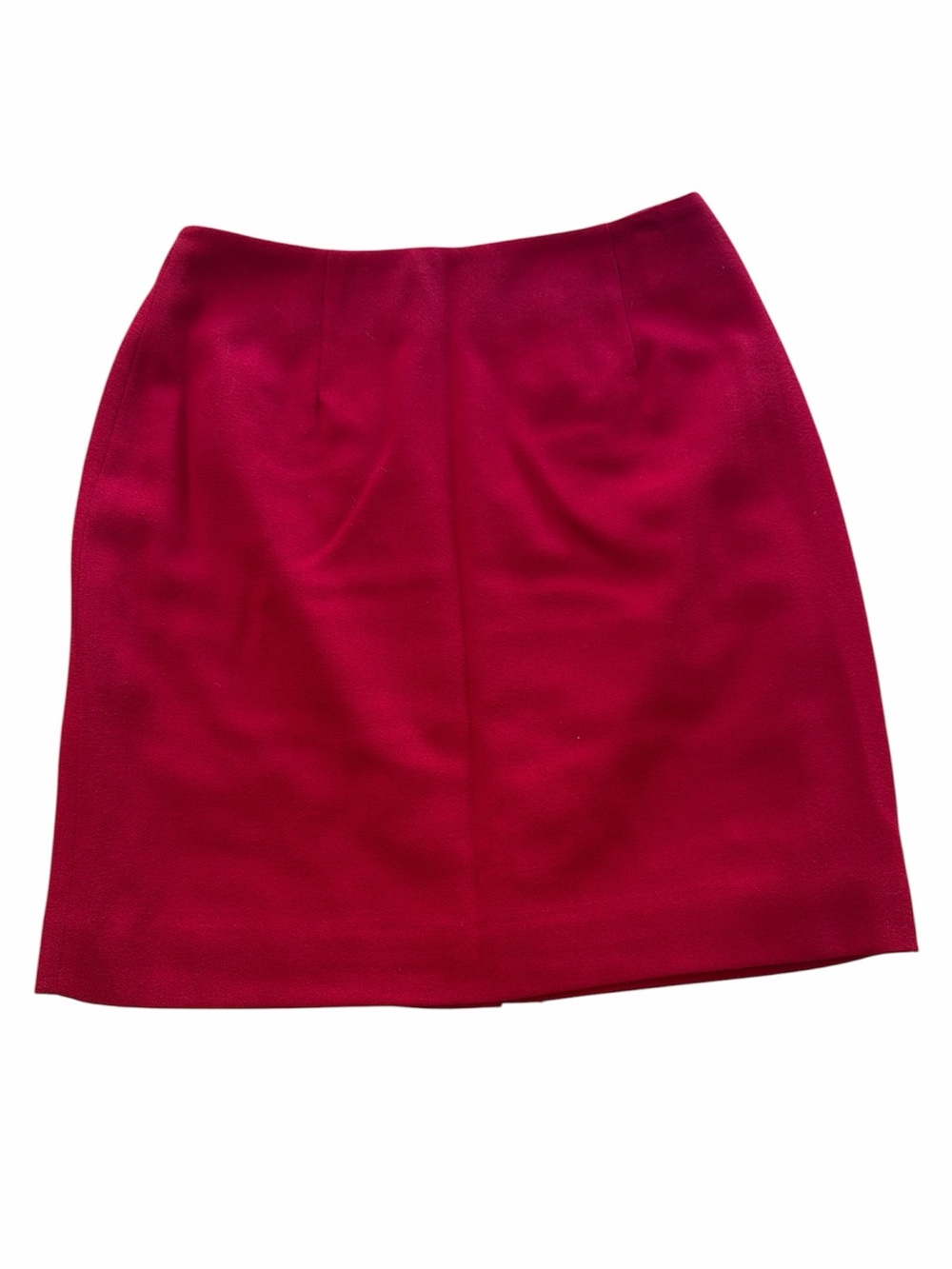 Hugo Buscati Red Wool Skirt